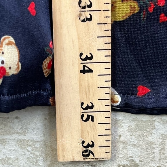 BAXTER & WELLS INTIMATES Satin Nightshirt Nightgown Teddy Bears Large Button Up - Picture 13 of 16